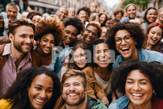 集合写真  大学生 大学生たちが笑顔で写る集合写真」の無料画像 ｜Pixalia 会員登録不要のAIフリー素材サイト | pixalia